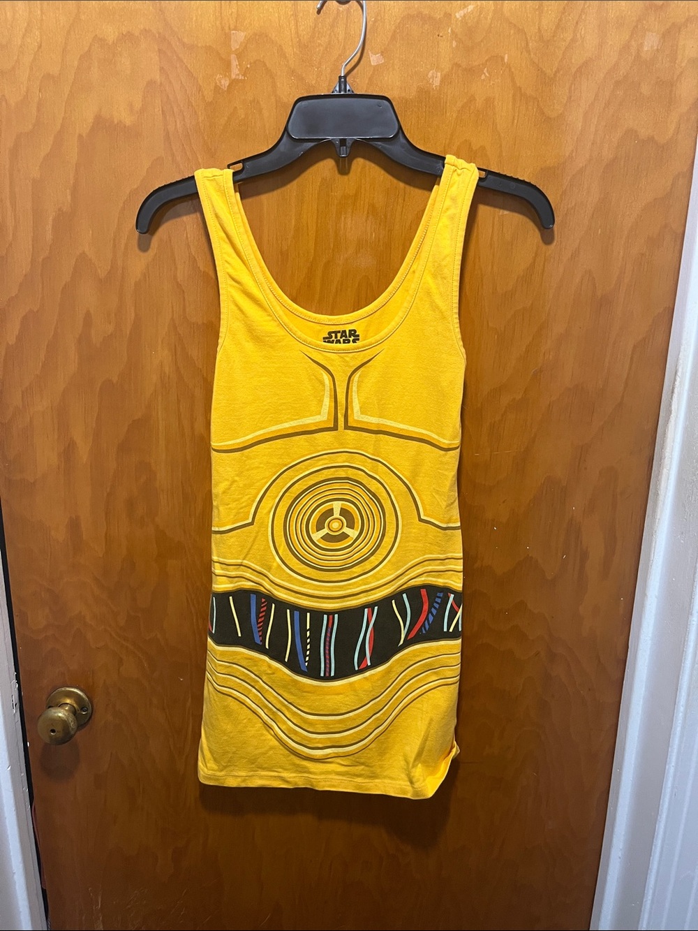 Mighty Fine Star Wars Yellow Tank Top